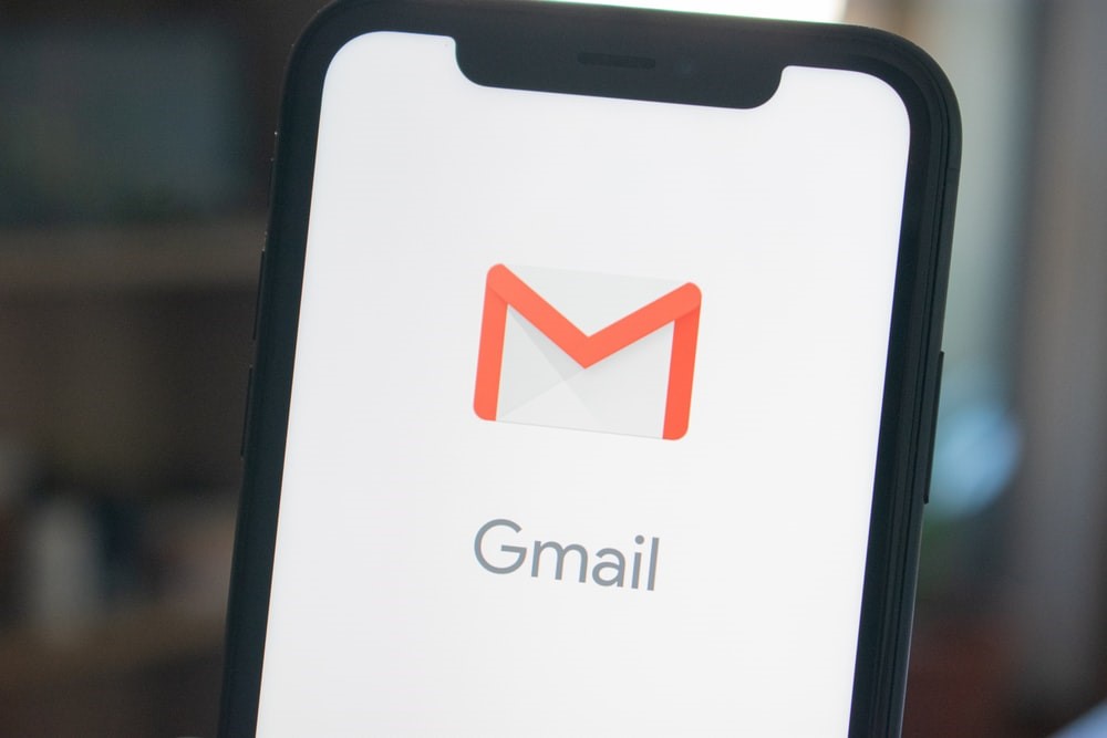 Gmail logo on an iPhone screen