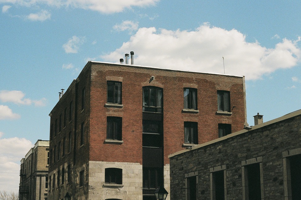 Outside view of a building on a sunny day