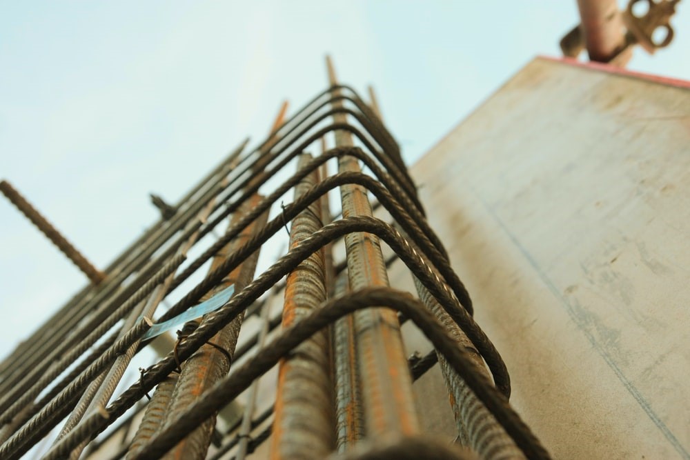 Pipes on side of building