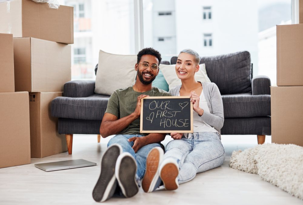 Couple using the first home scheme to buy property.